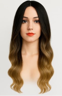 Kvalitná dámska parochňa - ombré 70 cm